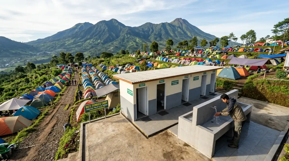 Toilet bersih di Batu Sunrise Camp