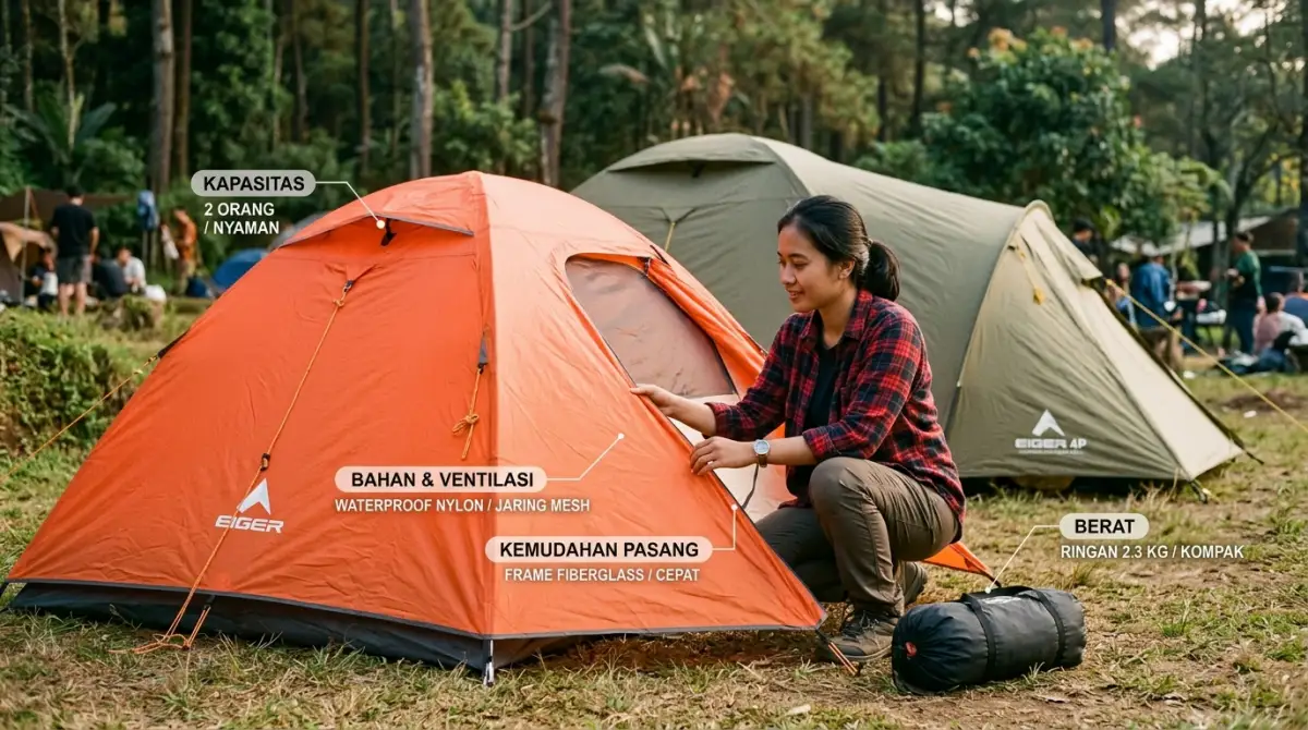 Panduan memilih tenda camping yang tepat untuk pemula