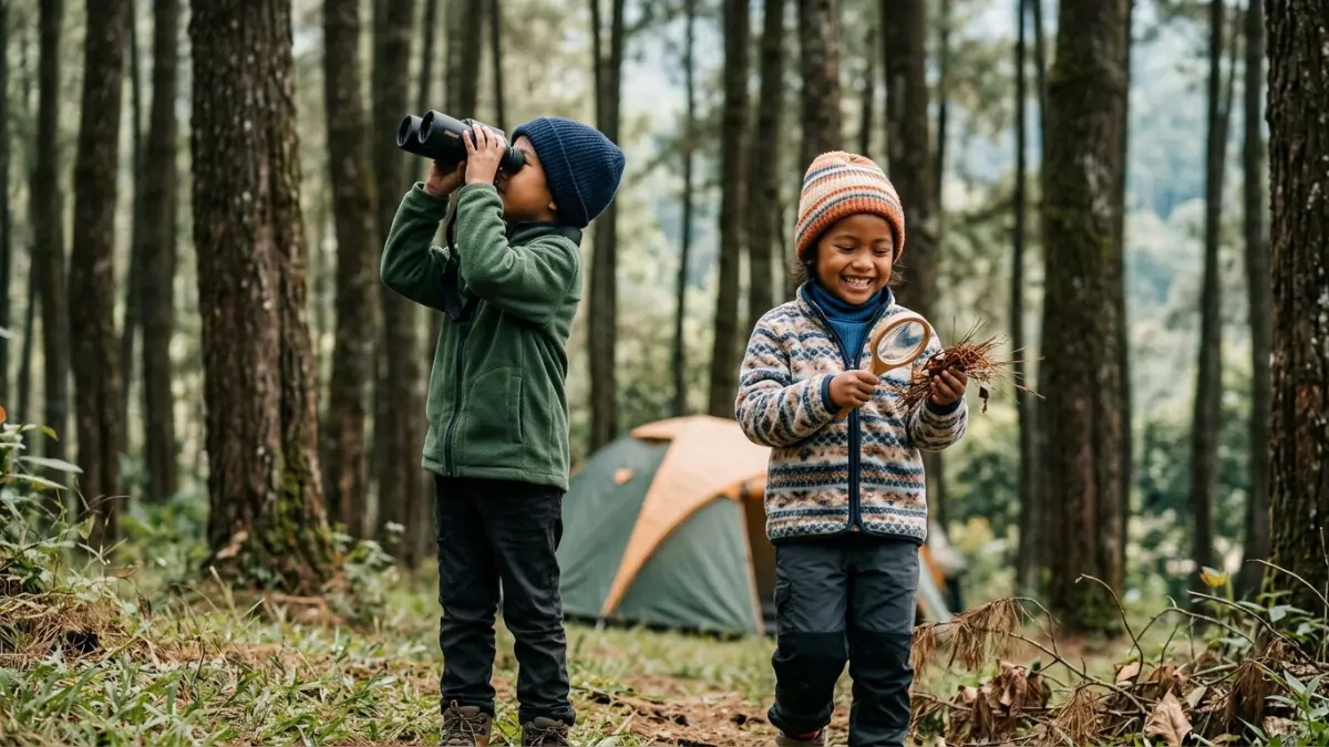 Aktivitas Anak saat Camping di Alam Batu
