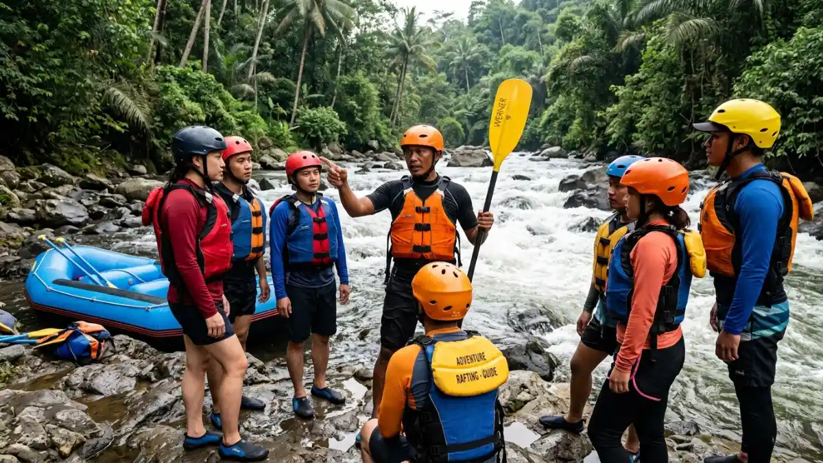 Briefing keselamatan rafting