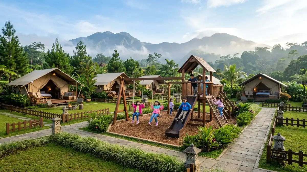 Camping ground ramah anak di Batu dengan fasilitas lengkap