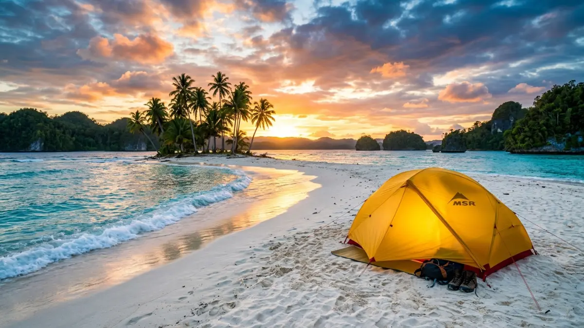Camping pantai di Indonesia untuk pemula
