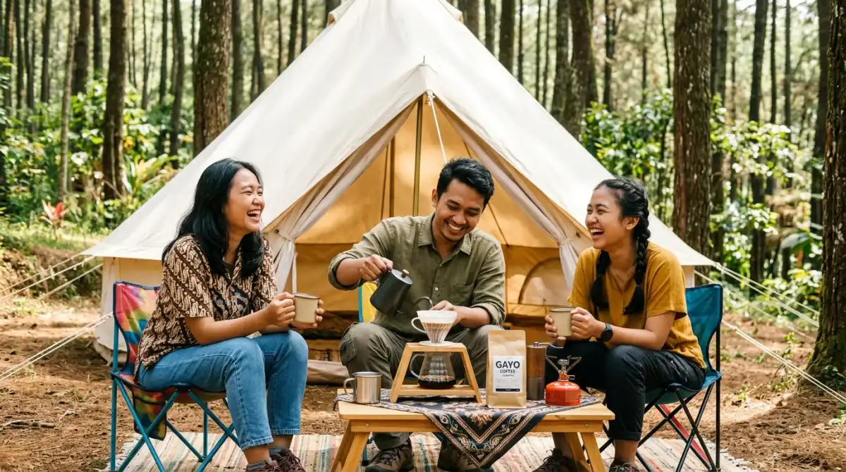 Camping artinya kegiatan rekreasi menikmati alam terbuka
