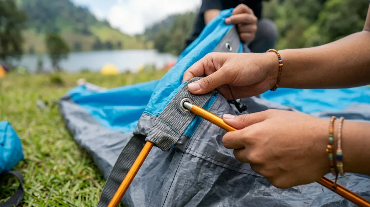 Cara pasang tenda camping pemula