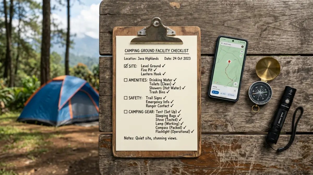 Checklist penting saat memilih camping ground