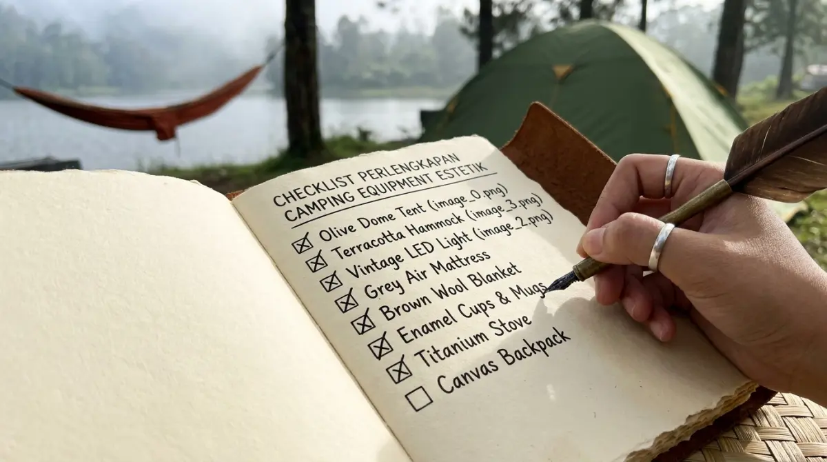 Daftar Perlengkapan Camping Estetik Lengkap untuk Pemula