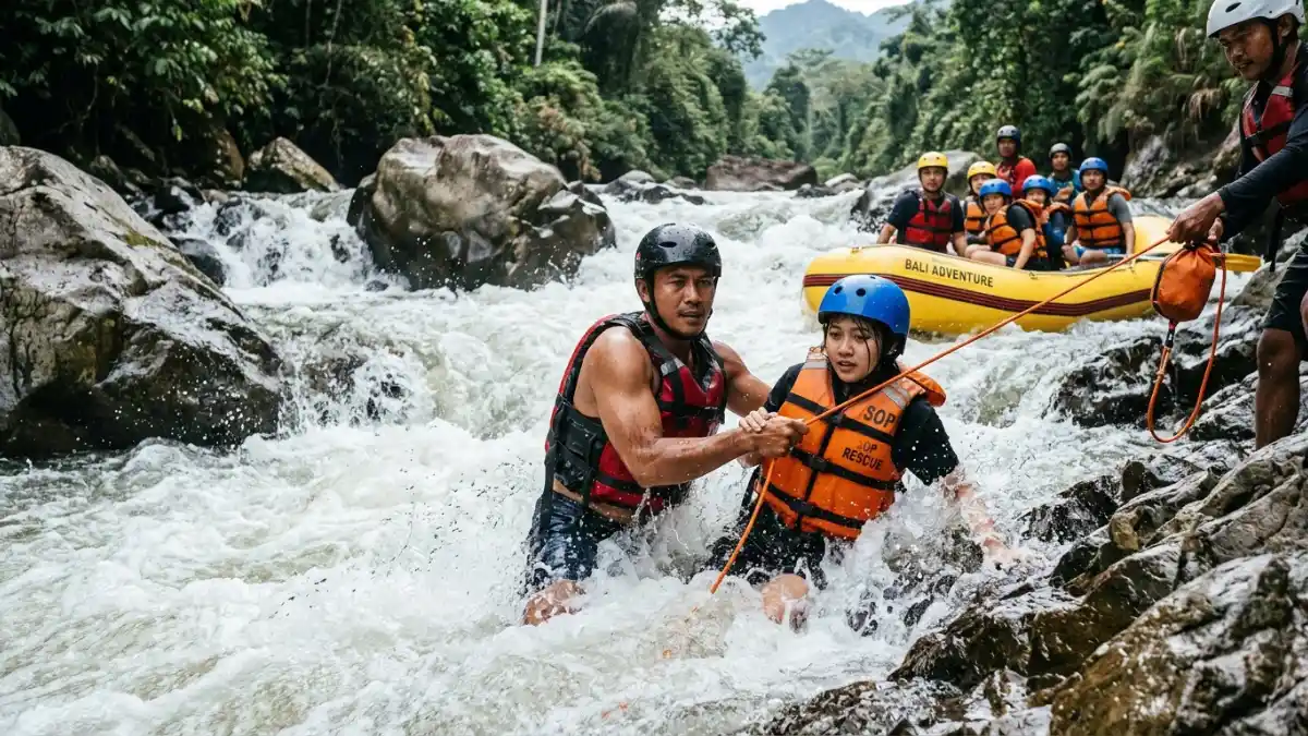 Evakuasi Darurat Rafting