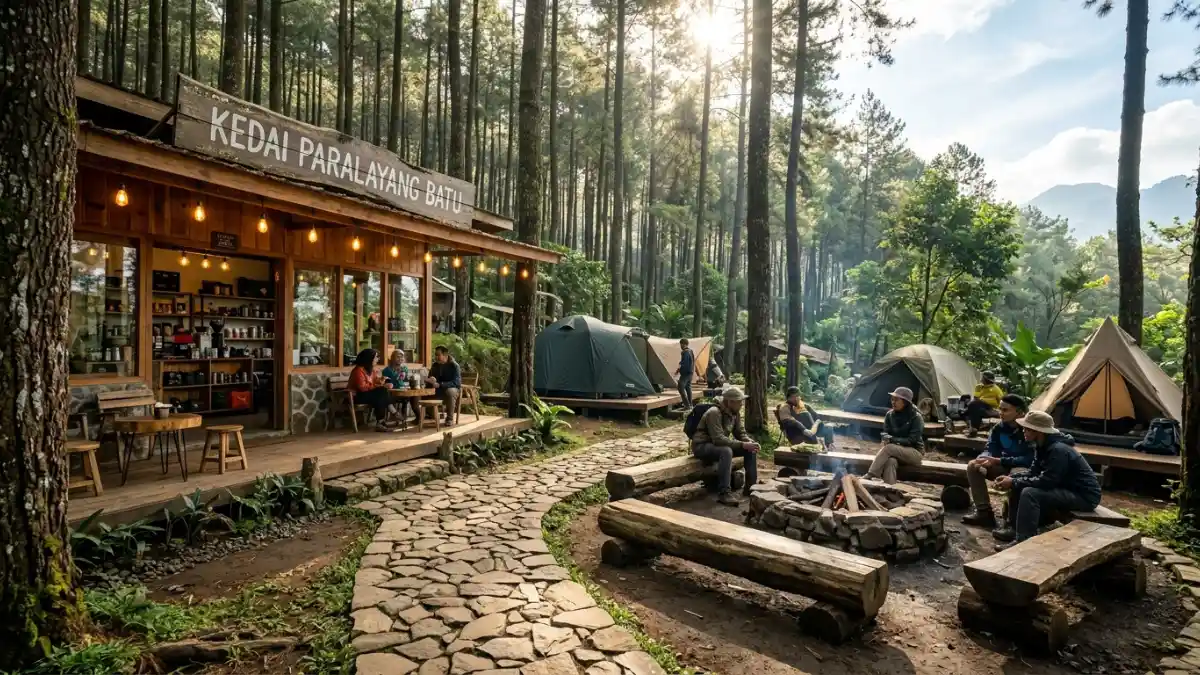 Fasilitas area camping paralayang Batu
