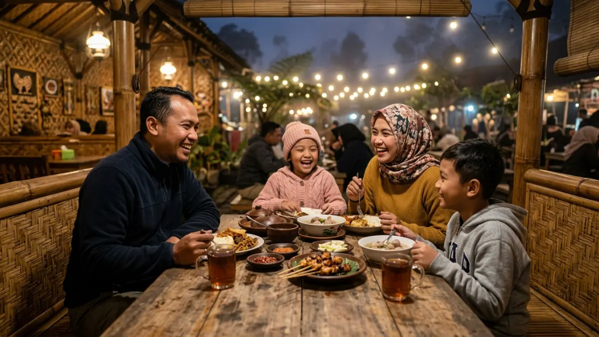 Tips Berkunjung ke Dusun Kuliner Batu Bersama Keluarga