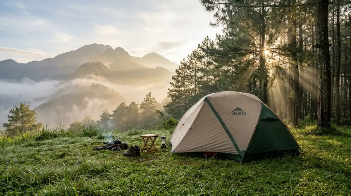 Panorama lokasi camping ala ala di Batu Malang