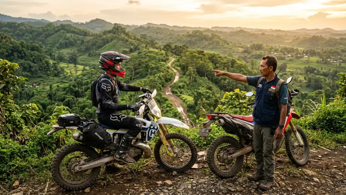 Pemilihan Rute Aman Peserta Solo Motor Trail