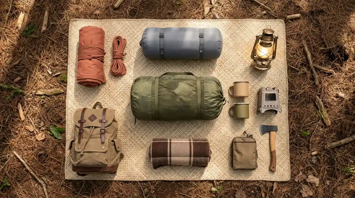 Perlengkapan camping estetik lengkap