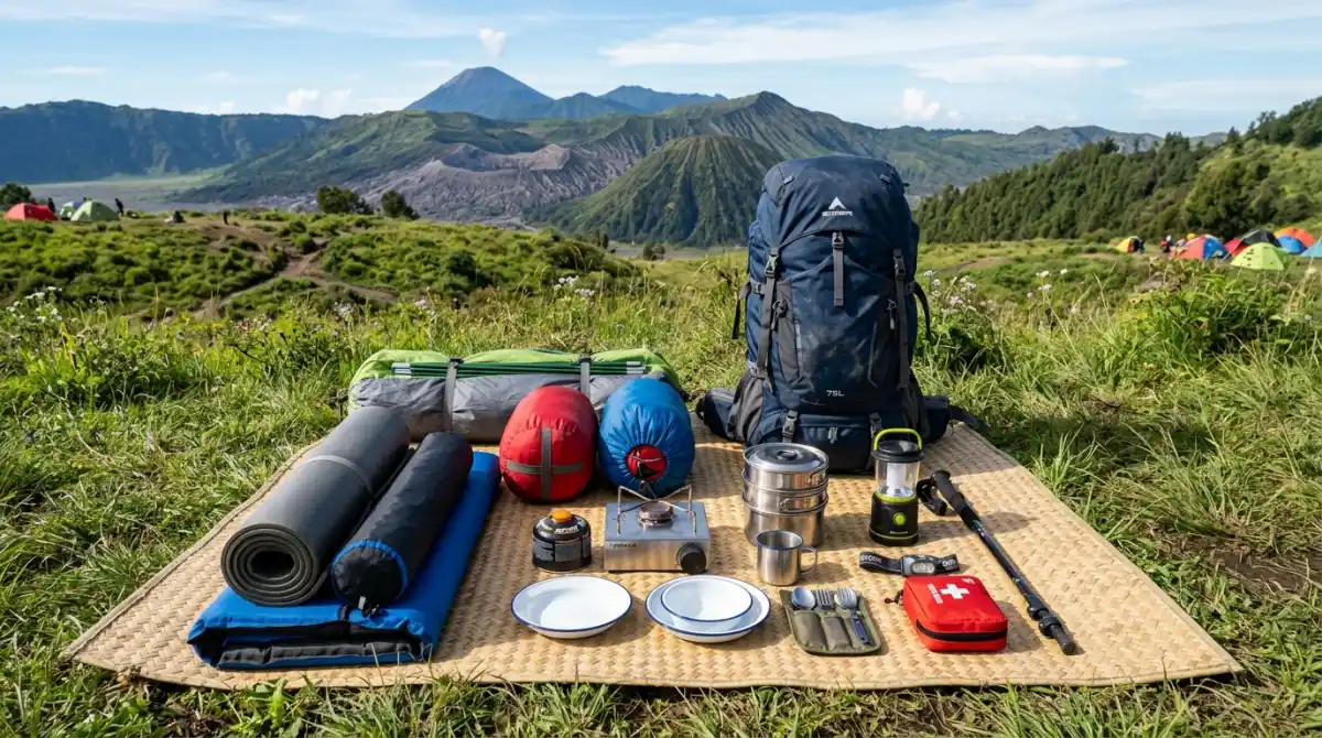 Checklist perlengkapan camping Jawa Timur