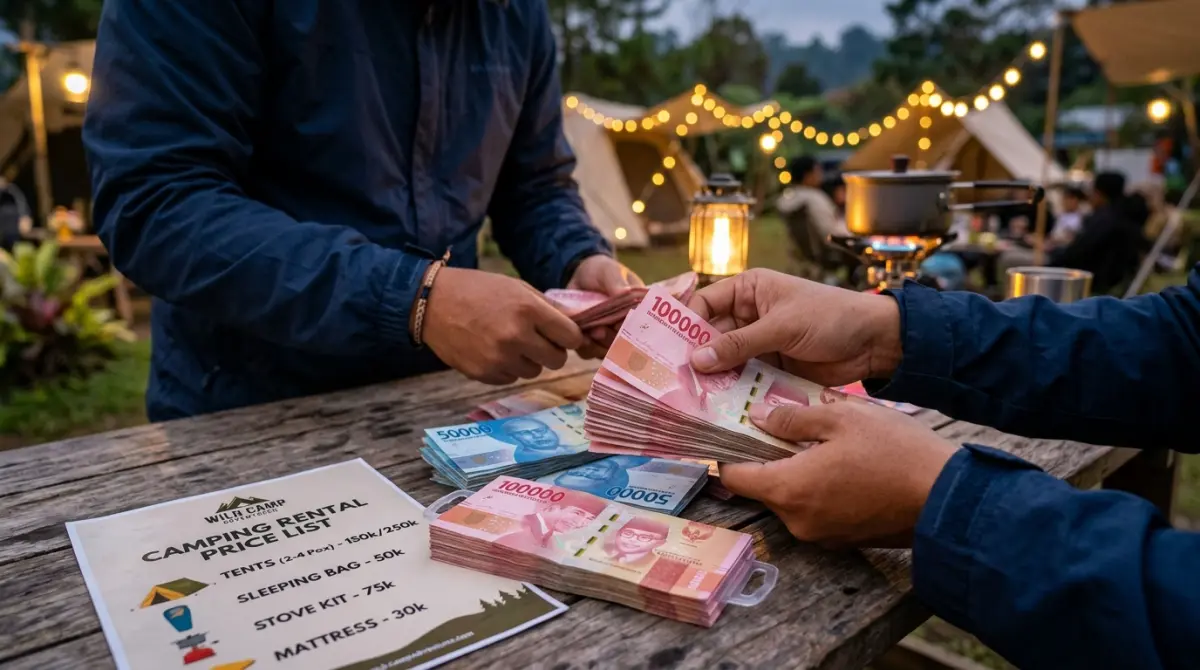 Membandingkan biaya beli vs sewa alat camping