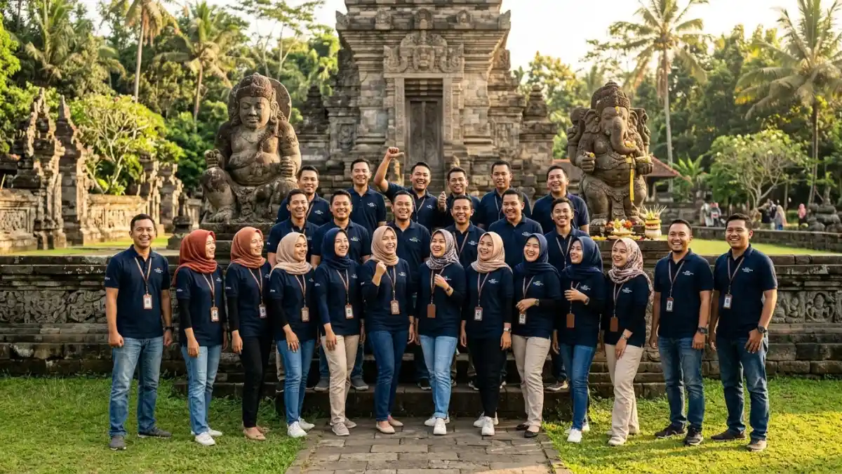 Spot Foto Candi Lembah Tumpang