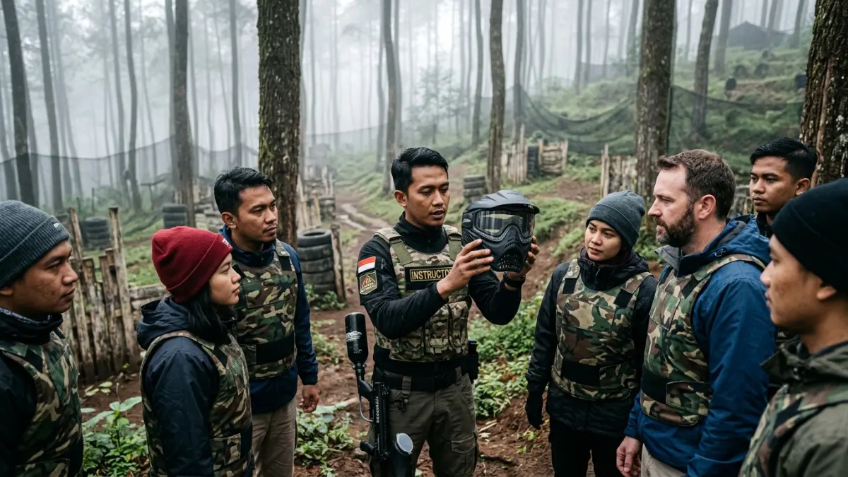 Standar keselamatan paintball di Batu Malang