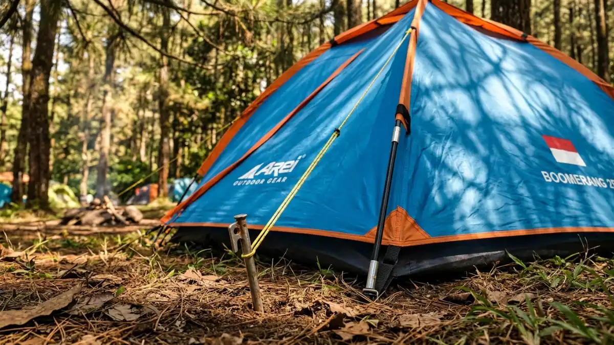 Perlengkapan camping premium untuk pemula